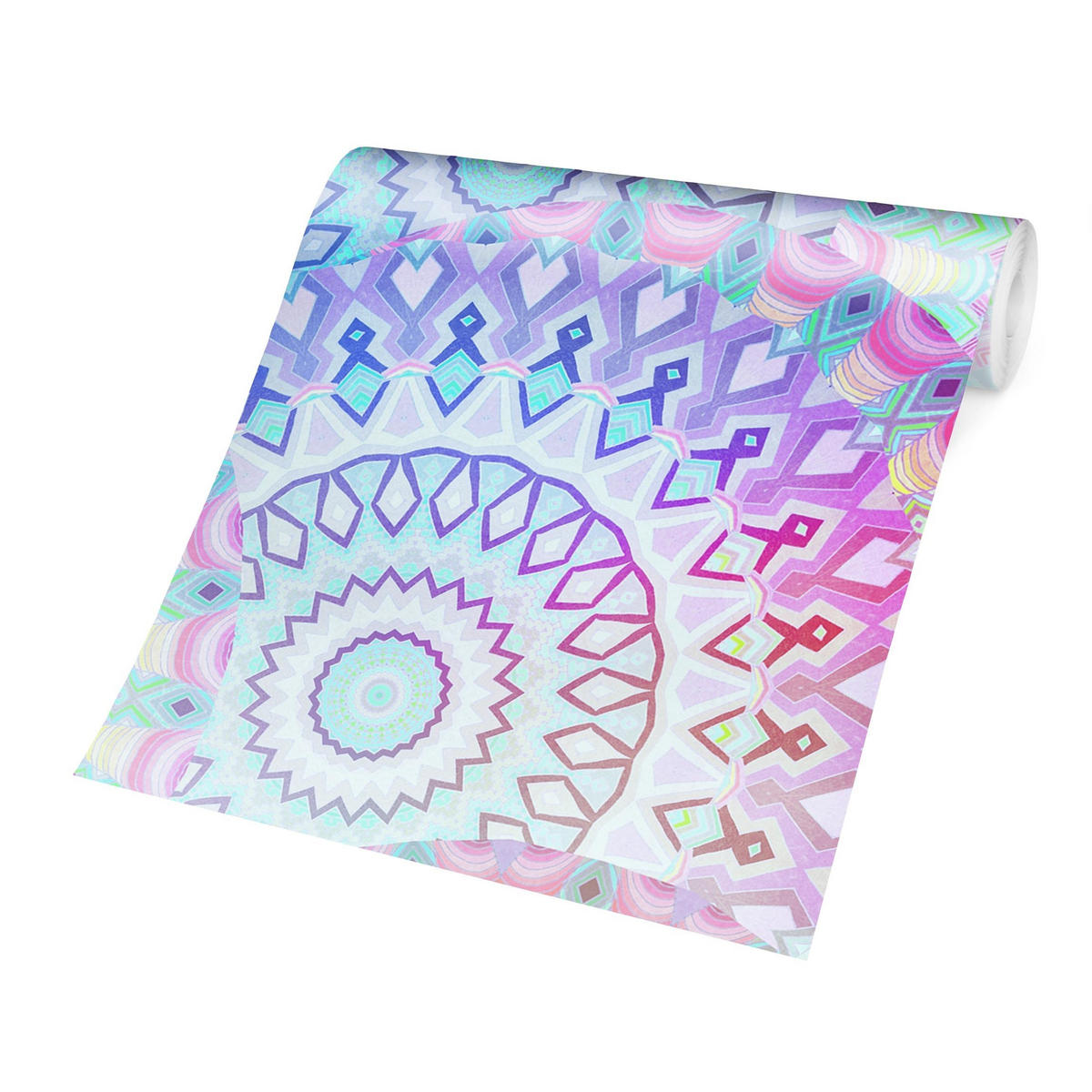 FOTOTAPETE Sommerträume Mandalas 432/290 cm - Multicolor, Papier (432/290cm) - Bilderwelten