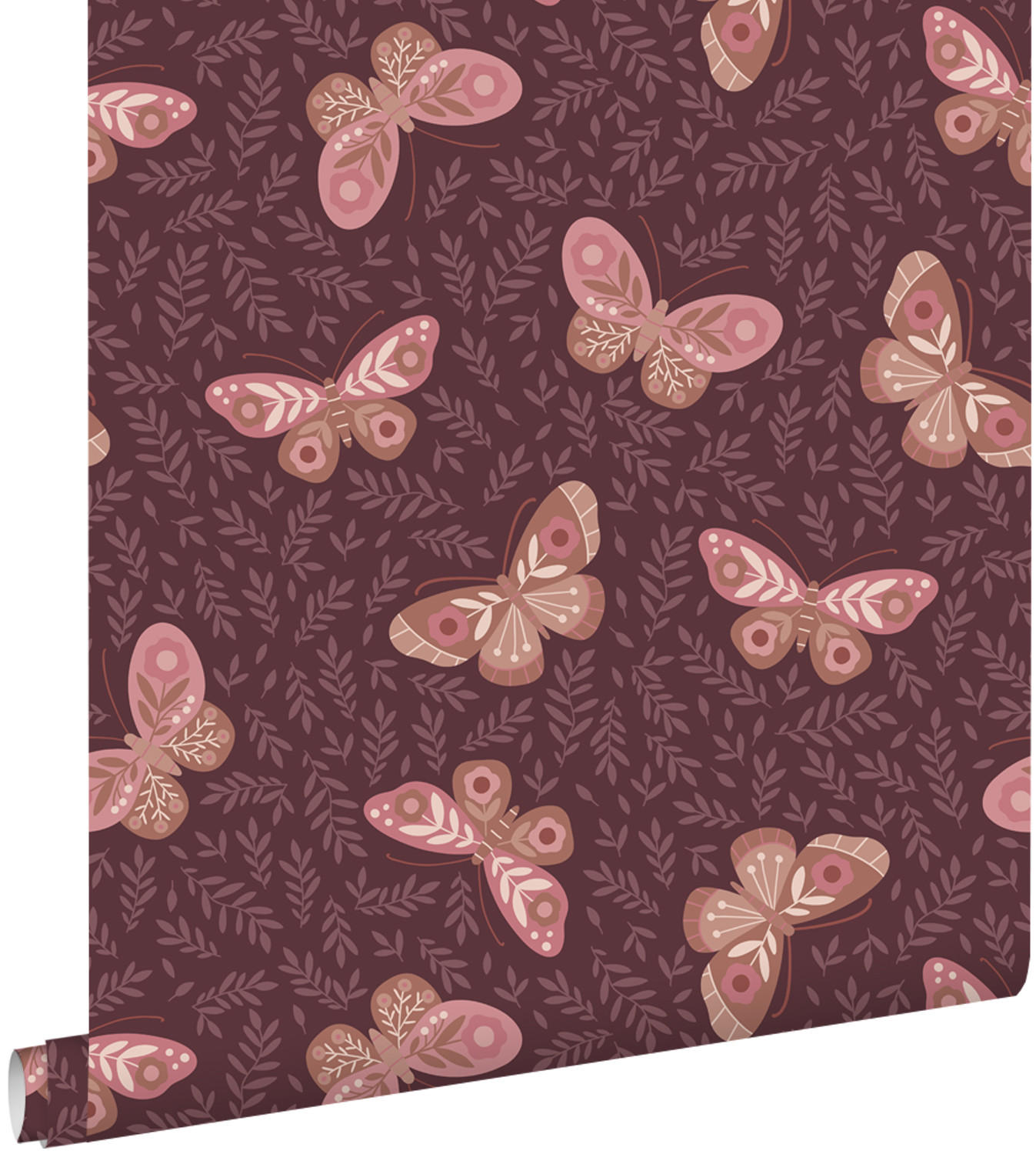 TAPETE Schmetterlinge 50 x 900 cm - Lila, Papier (50/0.1cm) - ESTAhome