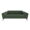 SOFA 3-SITZER Texturierter Samt Smaragdgrün 220cm - Smaragdgrün, Textil (220/74/90cm) - Sia Home