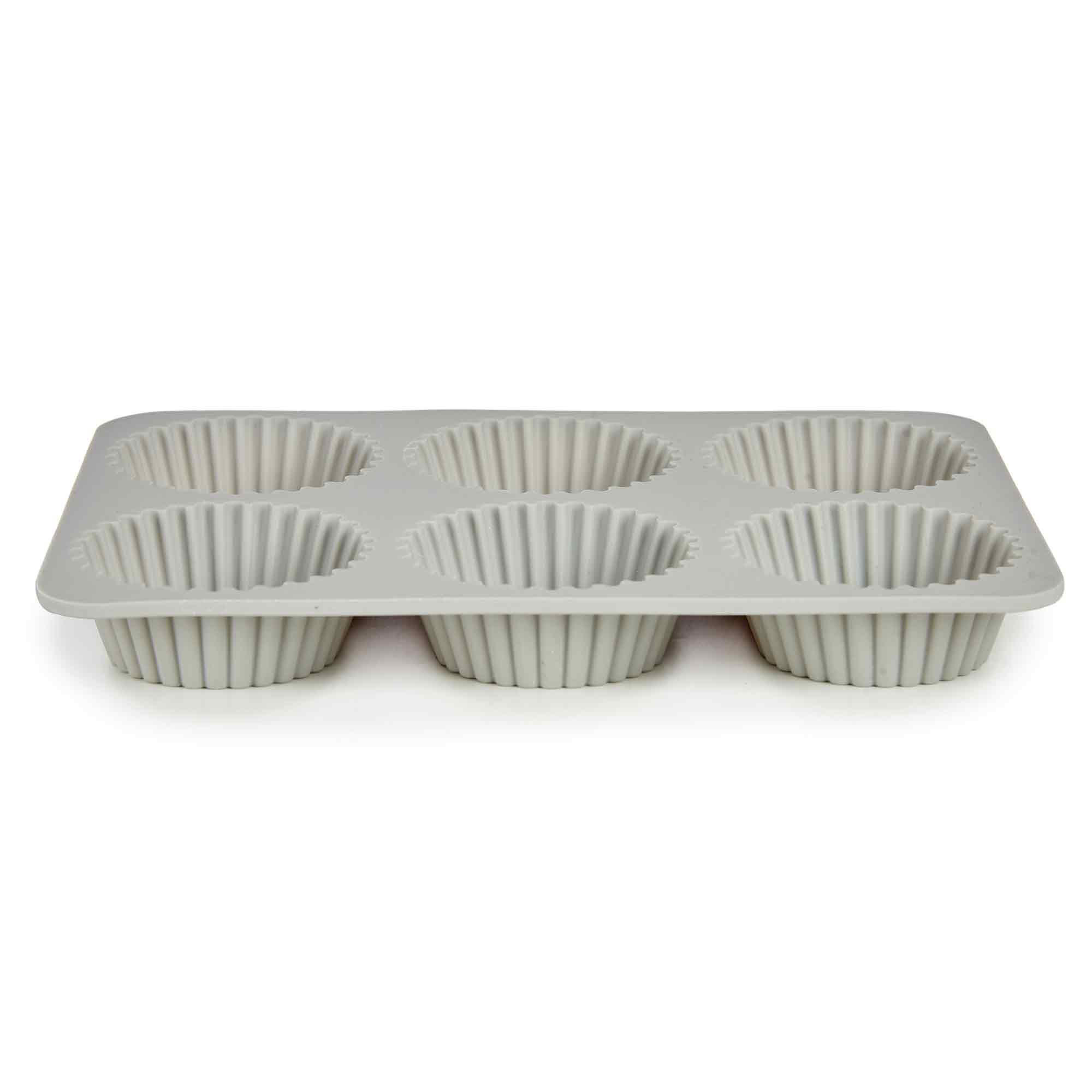 MUFFINFORM Silikon 26/17/3 cm - Hellgrau, Kunststoff (17/3/26cm) - Kinvara