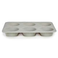 MUFFINFORM Silikon 26/17/3 cm - Hellgrau, Kunststoff (17/3/26cm) - Kinvara