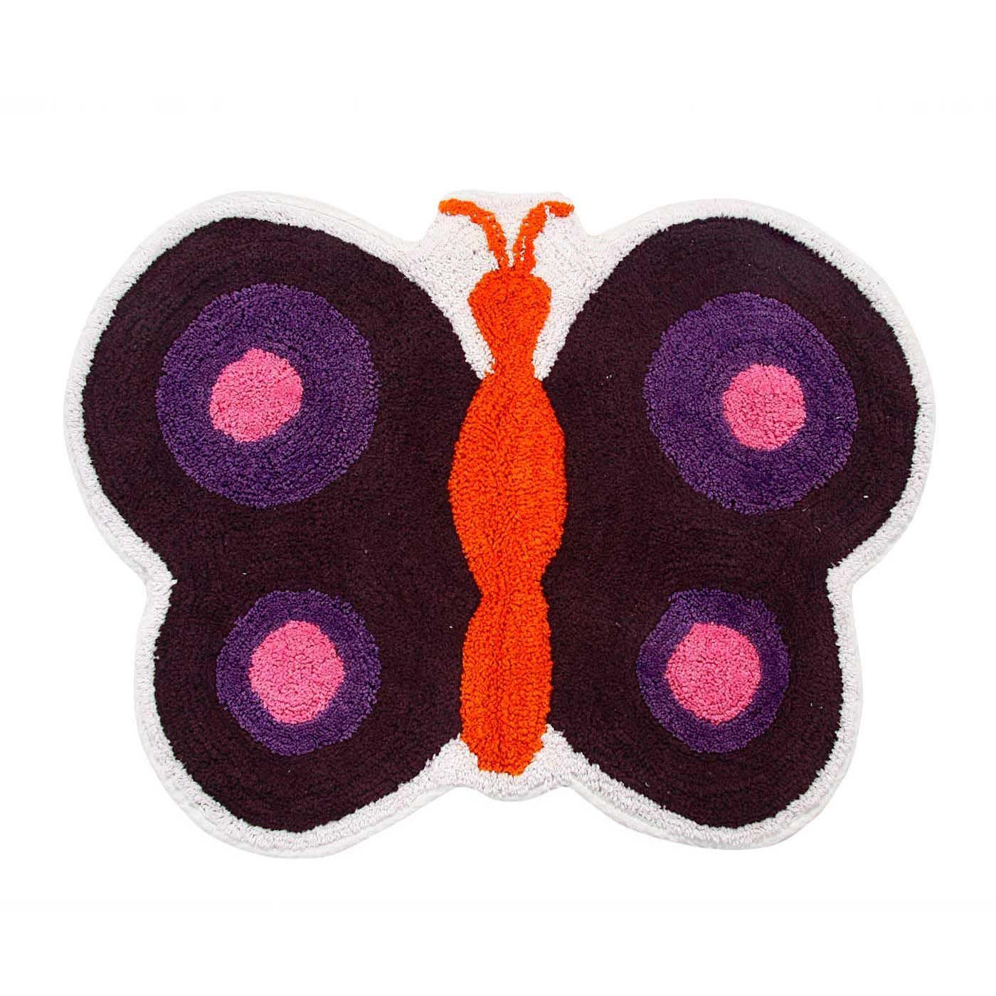 KINDERTEPPICH Schmetterling, Baumwolle 55/80 cm - Multicolor, Textil (55/80cm) - Homescapes