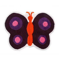 KINDERTEPPICH Schmetterling, Baumwolle 55/80 cm - Multicolor, Textil (55/80cm) - Homescapes