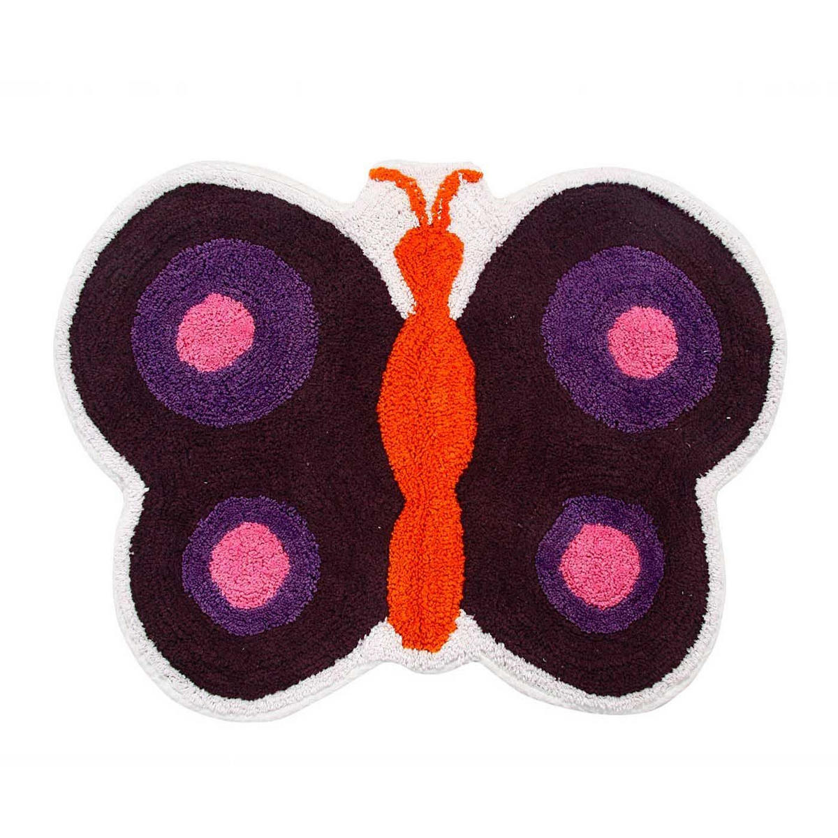 KINDERTEPPICH Schmetterling, Baumwolle 55/80 cm - Multicolor, Textil (55/80cm) - Homescapes