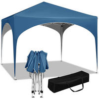 PAVILLON Faltbar wasserdichter Faltpavillon, aus Oxford Metallrahmen 3x3m - Blau, Metall (300/260/300cm) - Woltu