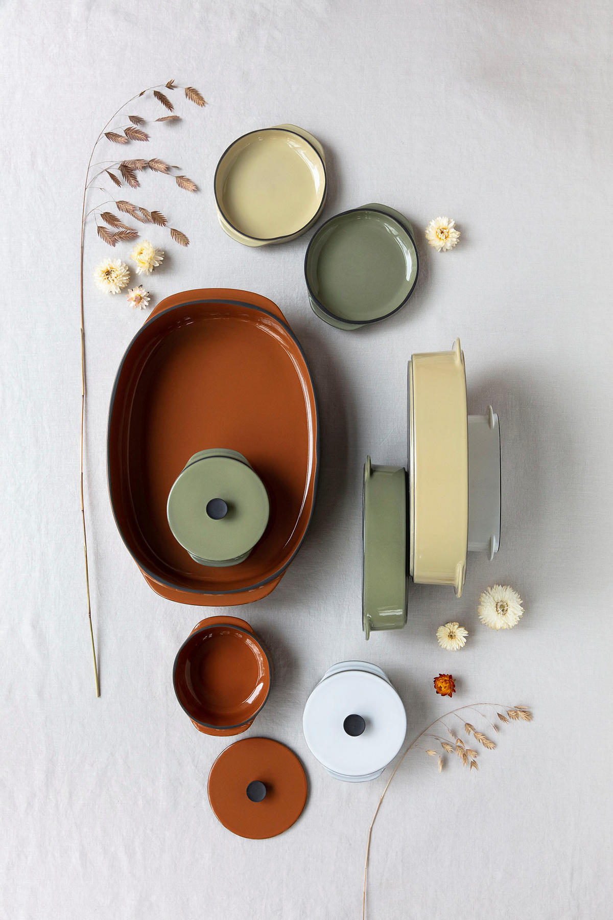 KASSEROLLE OHNE DECKEL 25 cl Zimt CARACTERE - Braun, Keramik (14/12/5cm) - Revol Porcelaine France