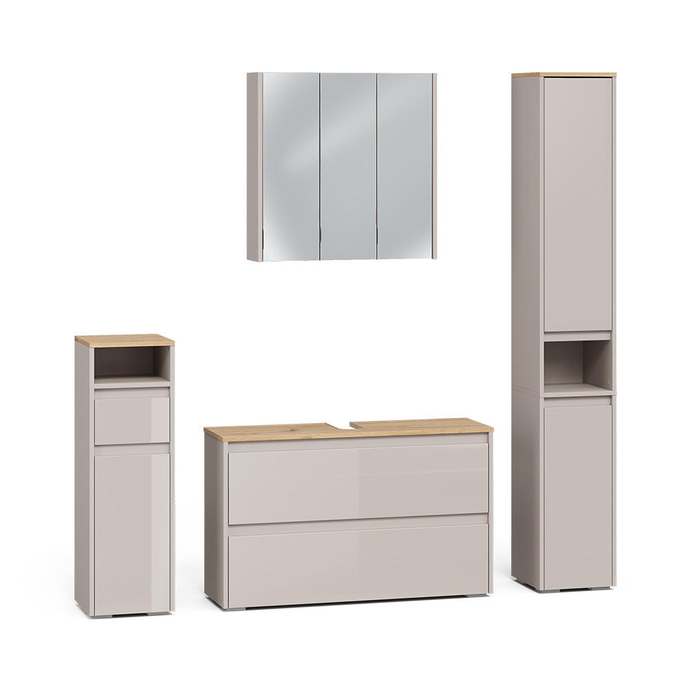 Vicco Badmöbel-Set Kaschmir, Eiche Artisan 100x62x30.1 cm