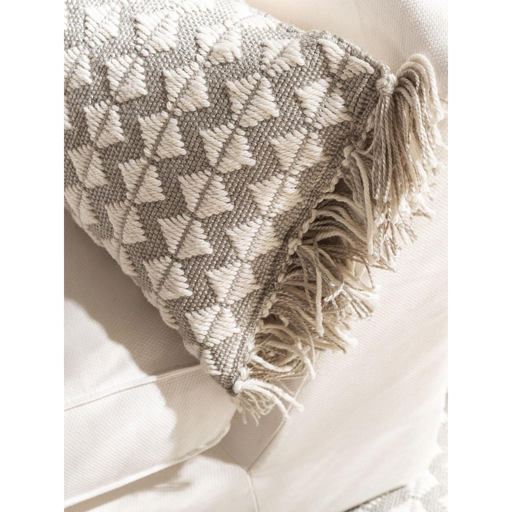Thumbnail - benuta Pure Outdoorkissen, Grau, Textil, Rechteckig, 30x50 cm, Wohntextilien, Kissen, Dekokissen