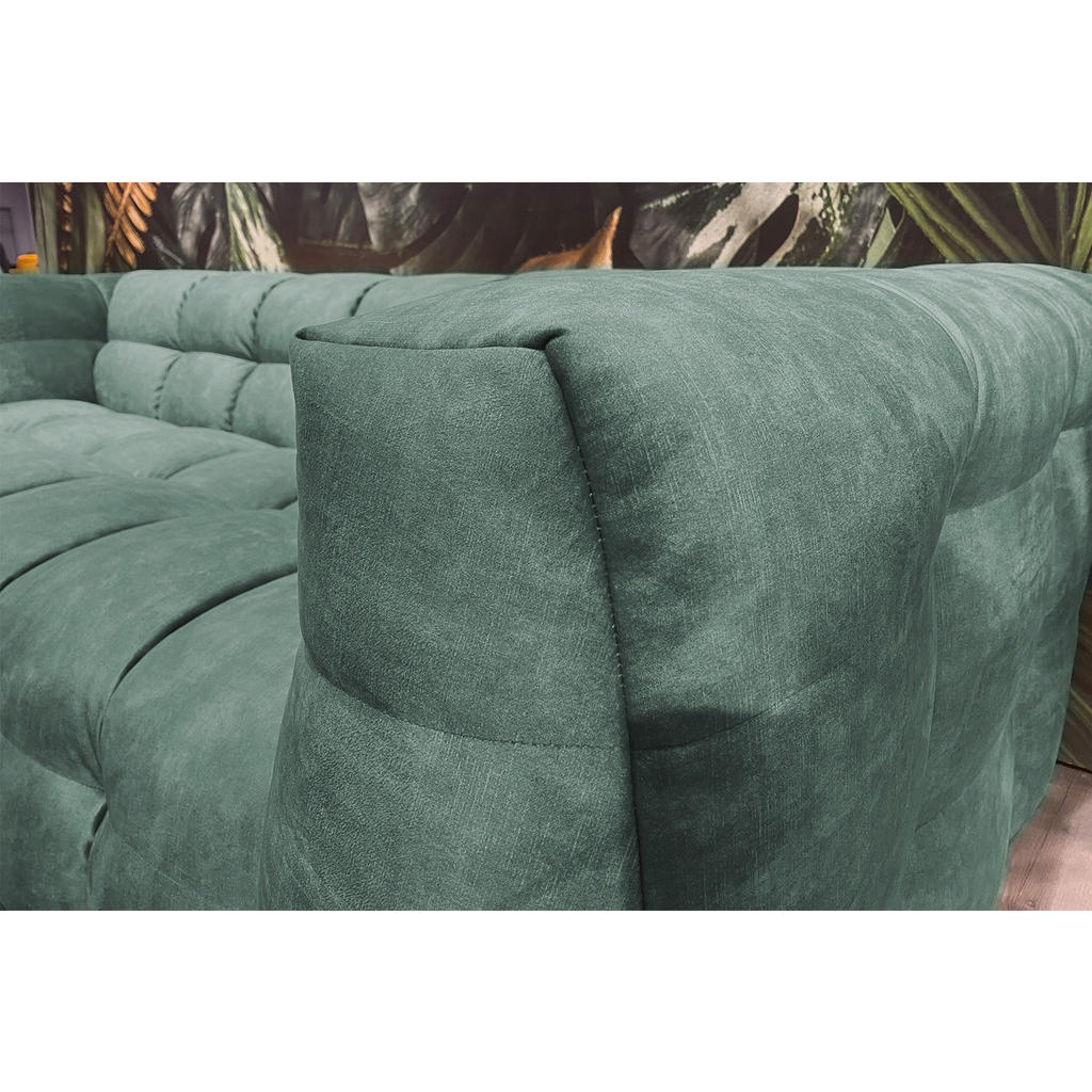 Thumbnail - Kawola Sofa, Petrol, Textil, Echtholz, 2-Sitzer, Füllung: Schaumstoff, 207x68x105 cm, Wohnzimmer, Sofas & Couches, Sofas