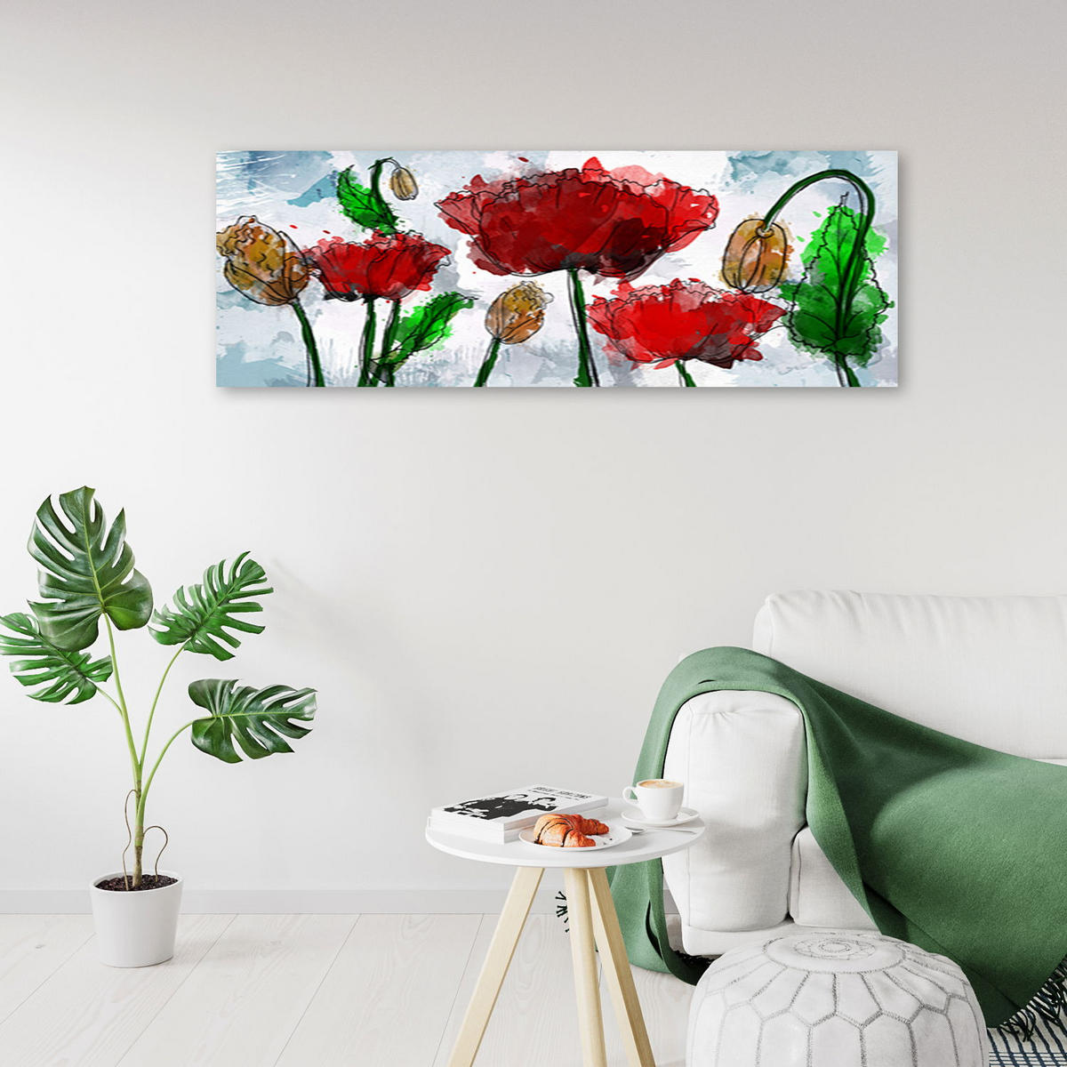 KUNSTDRUCK Bunt 150/50 cm - Multicolor, Textil (150/50cm) - KUNSTLOFT