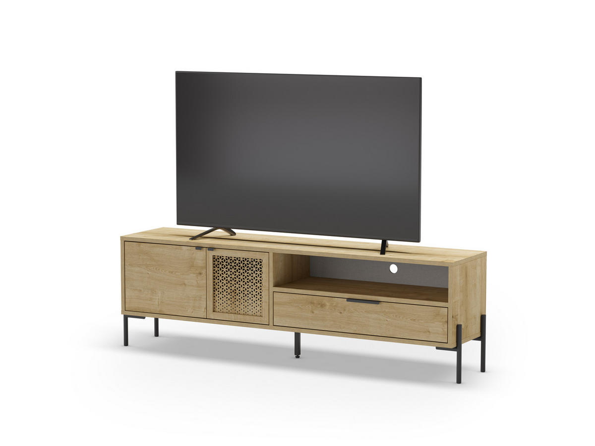 TV-STÄNDER Inca Braun 164/35/50.5 cm - Braun, Holz (35/50.5/164cm) - Calicosy