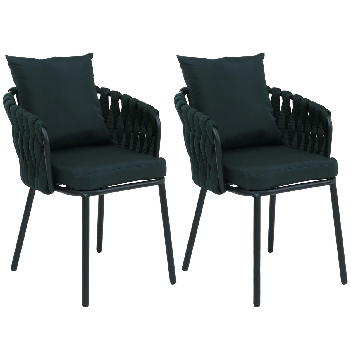 JEDÁLENSKÁ stolička Zelená - zelená, kov (56/71/57cm) - MCW