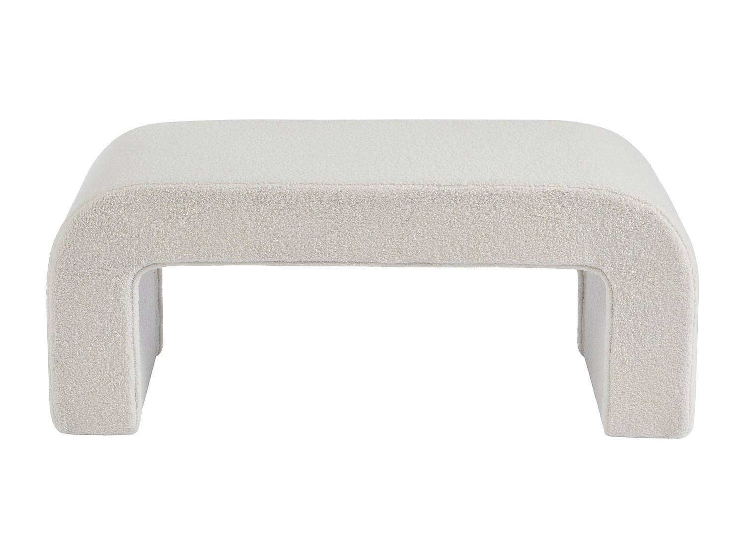 Vente-Unique Sitzbank Weiß 110x46x41 cm