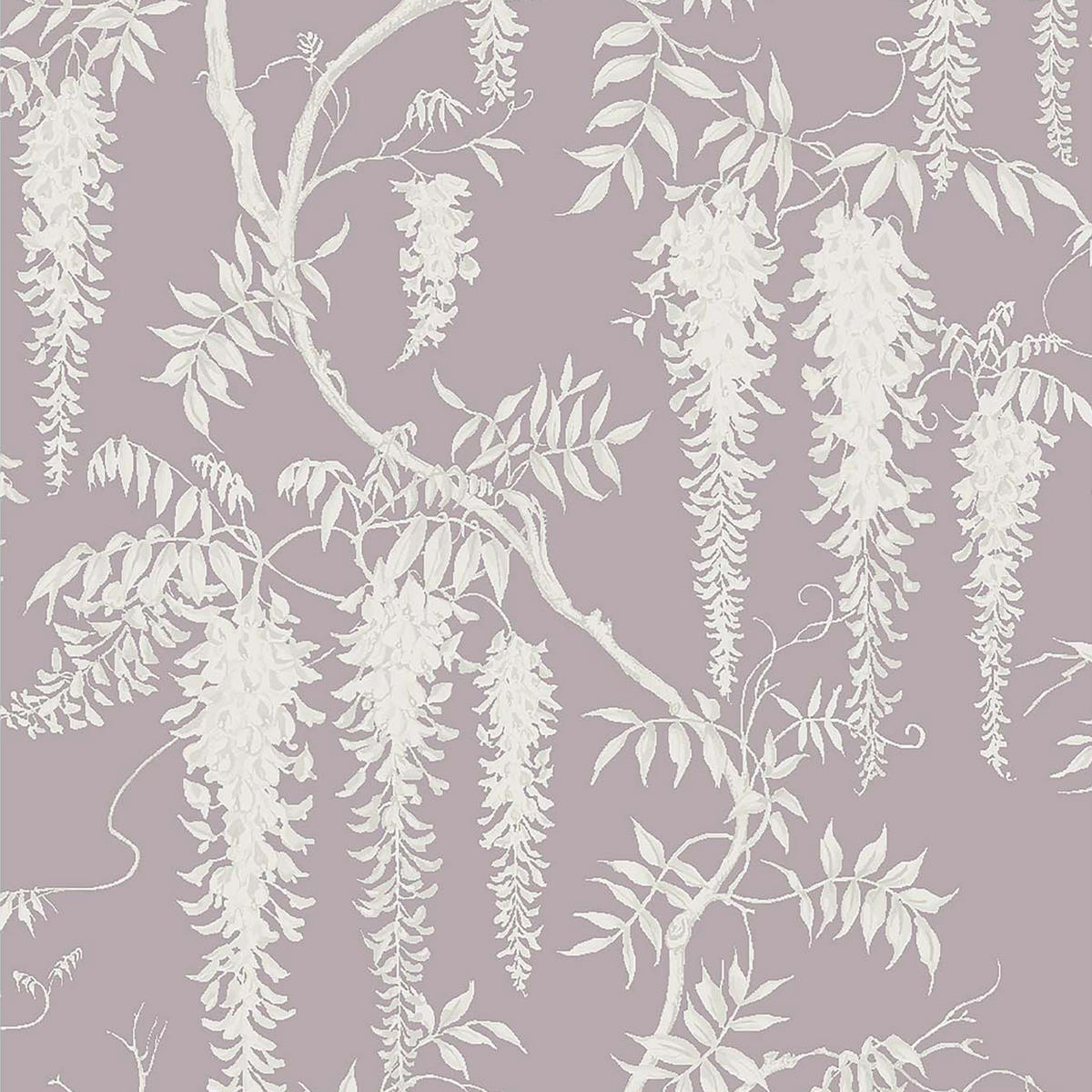VLIESTAPETE Blauregen Altrosa - Lila, Papier/Kunststoff (52/1000cm) - next