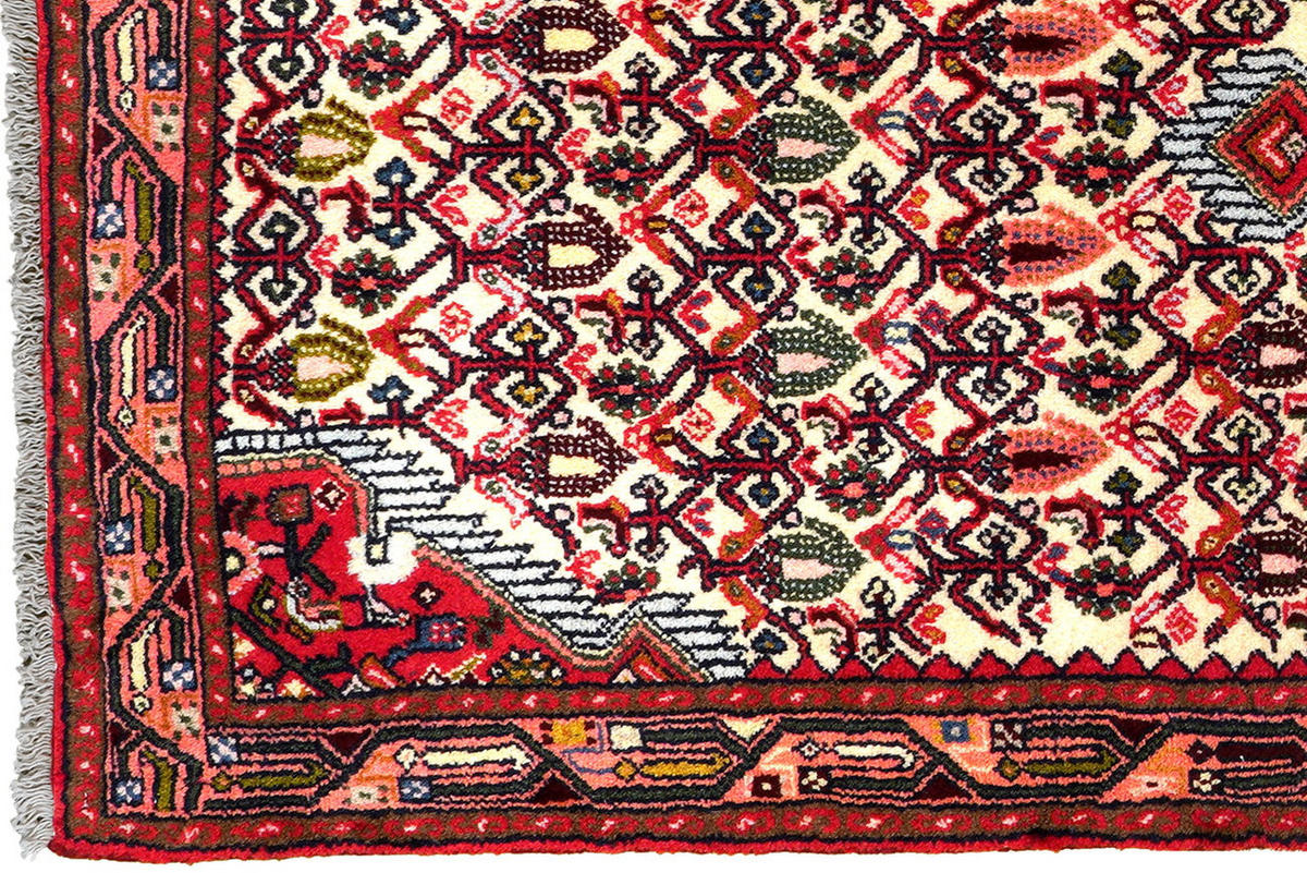 TEPPICH Assadabad Mehrfarbig 190/81 cm Schurwolle - Multicolor, Textil (81/190cm) - Looma