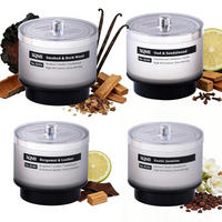 DUFTKERZE 4er Set Tabakwhisky - Multicolor, Paraffin (11cm)