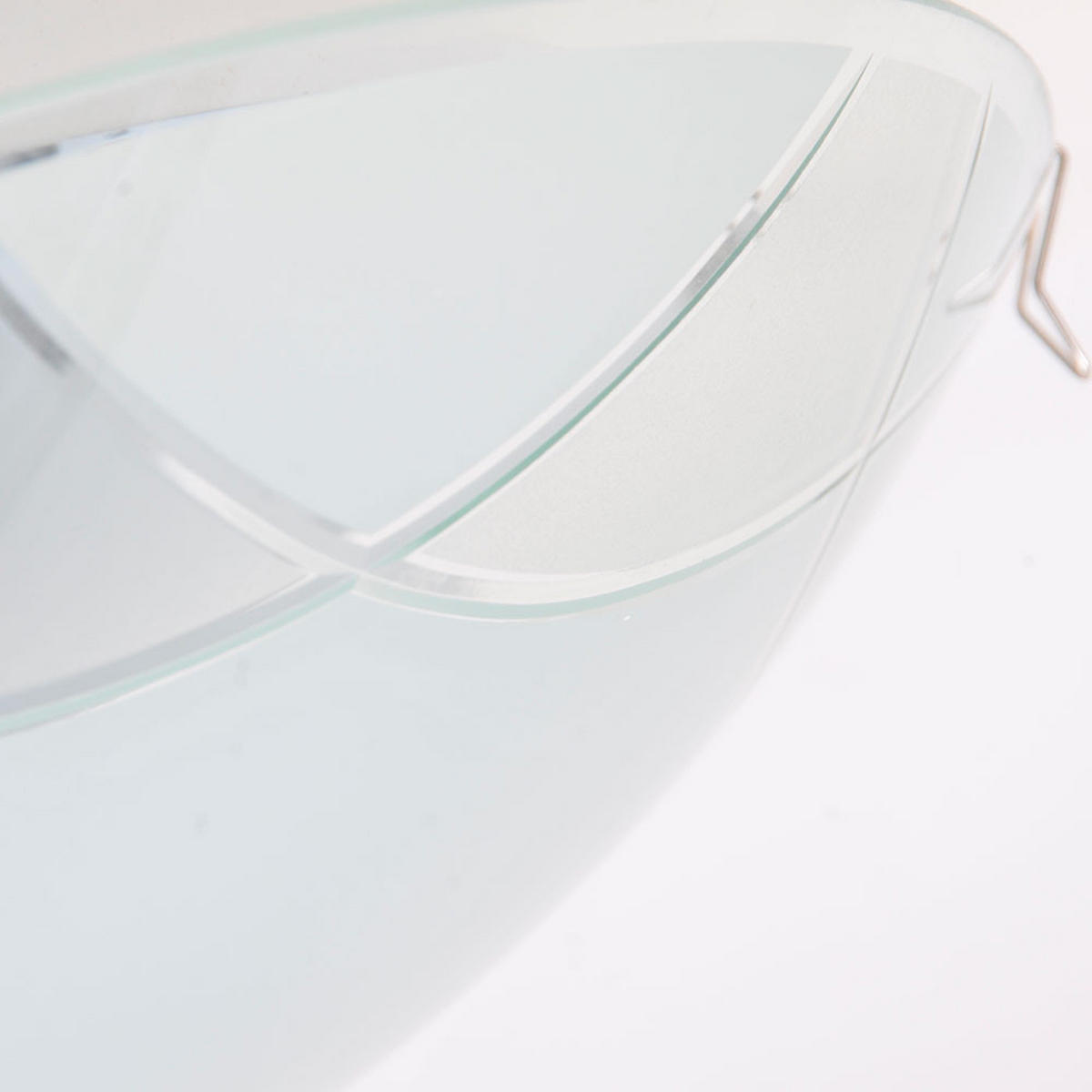 LED DECKENLEUCHTE Inka Glas Weiß 2er Set - Weiß, Glas (25/25/7.5cm) - Globo Lighting