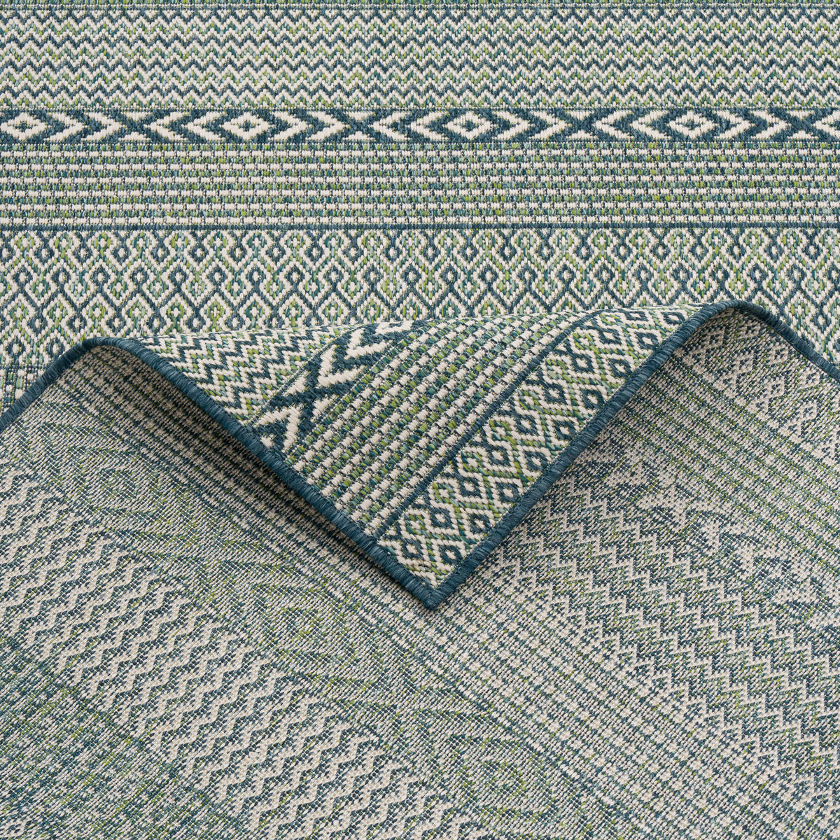 IN- UND OUTDOOR TEPPICH CARPETTO - Blau, Textil (133/190cm) - Pergamon
