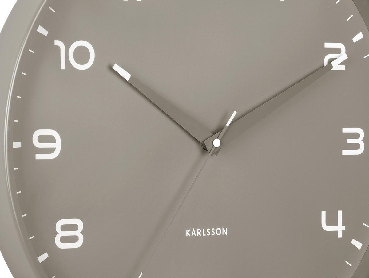 WANDUHR Orgullo Ø40 cm - Grau, Metall (40/4.3/40cm) - Karlsson