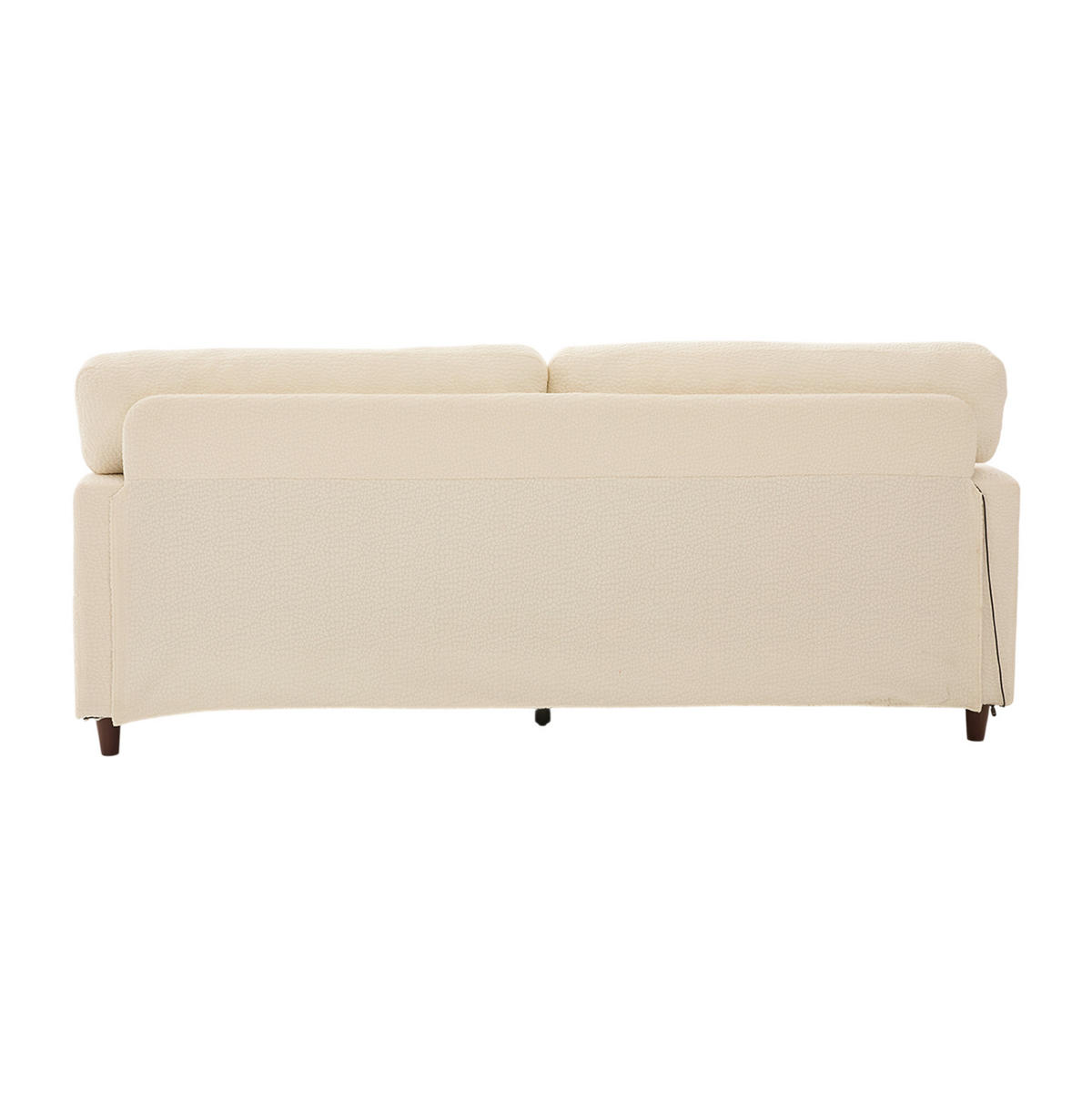 2-SITZER-SOFA aus Chenille 203x77,5x86 cm Beige mit USB-C, LED-Beleuchtung, Getränkehaltern und Seitentaschen - Beige, Textil (77.5/86/203cm) - Modfu