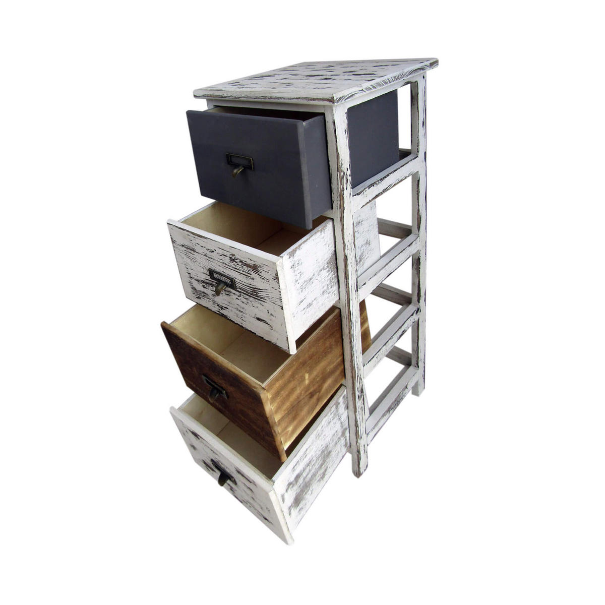KOMMODE Mehrfarbig 28/28/74 cm - Multicolor, Holz (28/74/28cm) - Mobili Rebecca