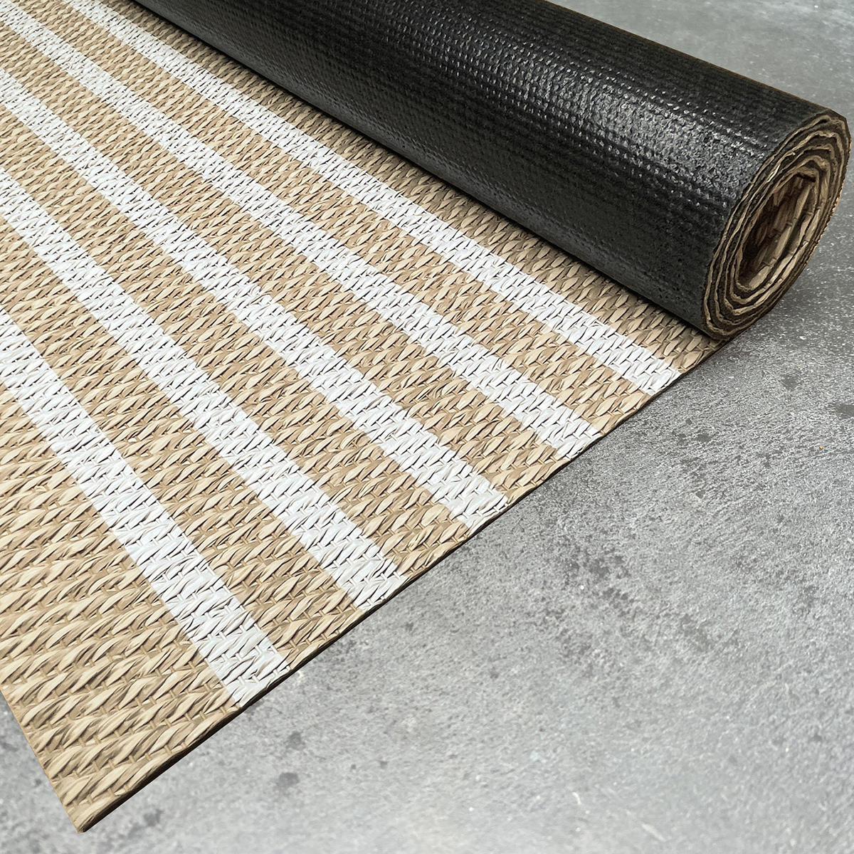 TEPPICH Premium en Vinyle Weiße Wellen 60x90 cm - Buchefarben, Kunststoff (60/90cm) - STORESDECO