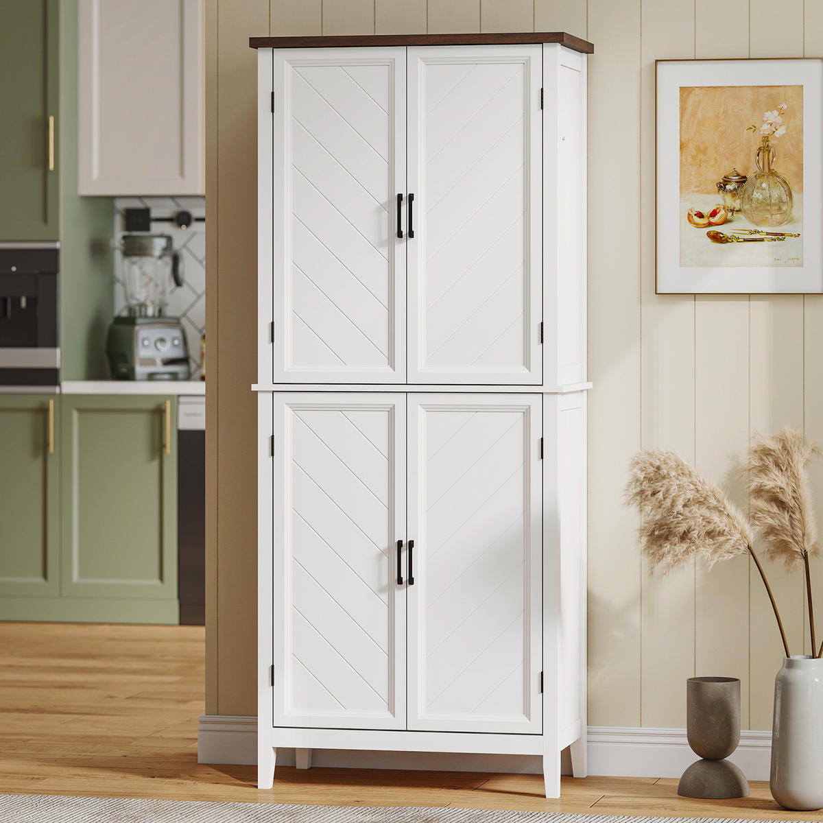 HIGHBOARD DE-11326 6 Ebenen Weiß - Weiß, Holzwerkstoff (40/178.5/76cm) - ComfortXL