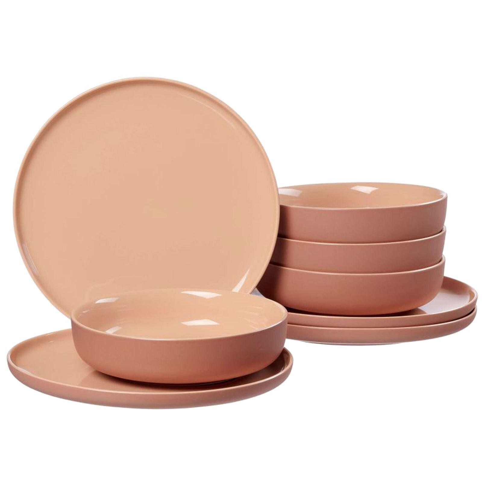 TAFELSERVICE Jasper puder 8er Set - Rotbraun, Keramik (1/1/1cm) - Ritzenhoff Breker