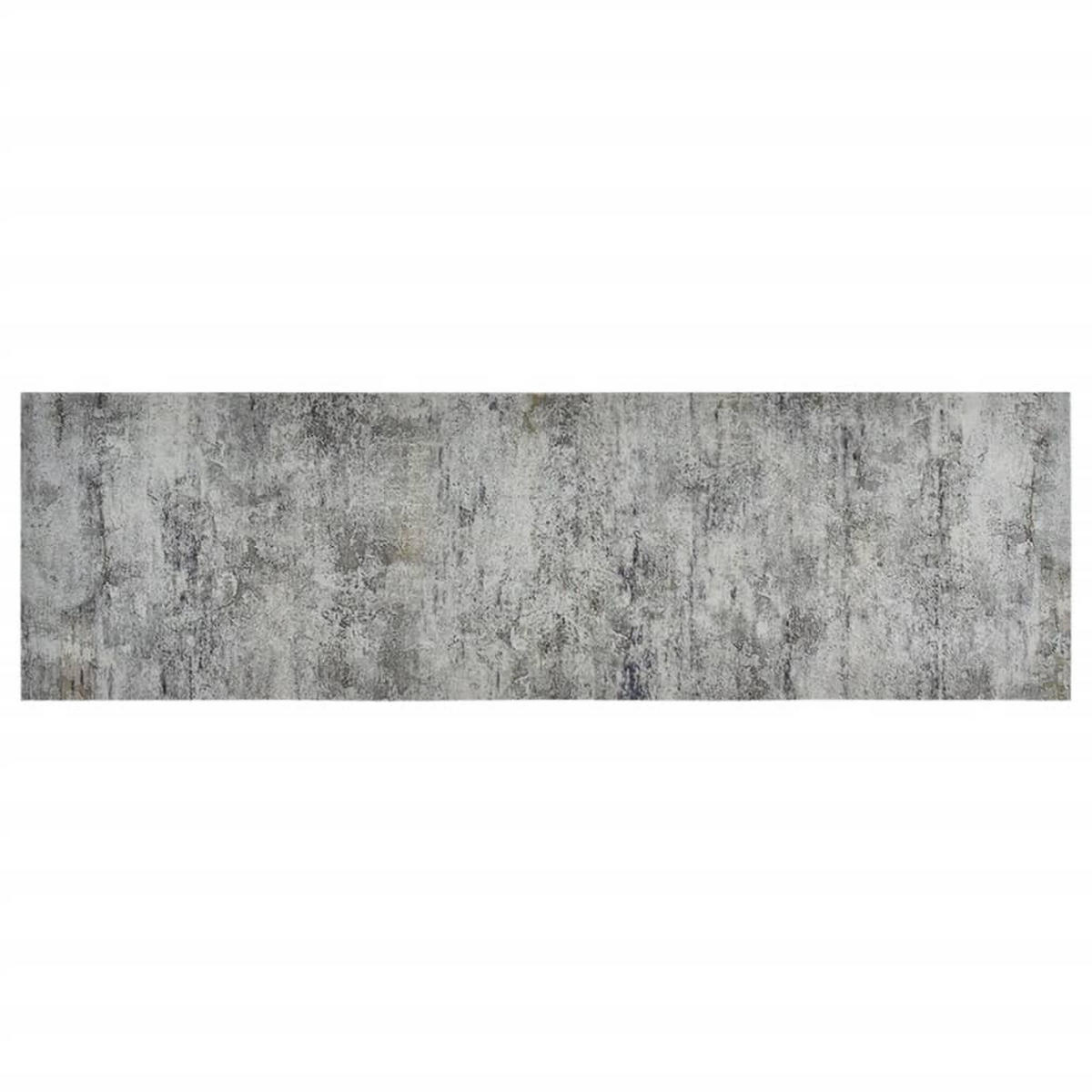 KÜCHENTEPPICH Waschbar Beton 60/180 Cm Samt - Grau, Kunststoff (60/180cm) - vidaXL