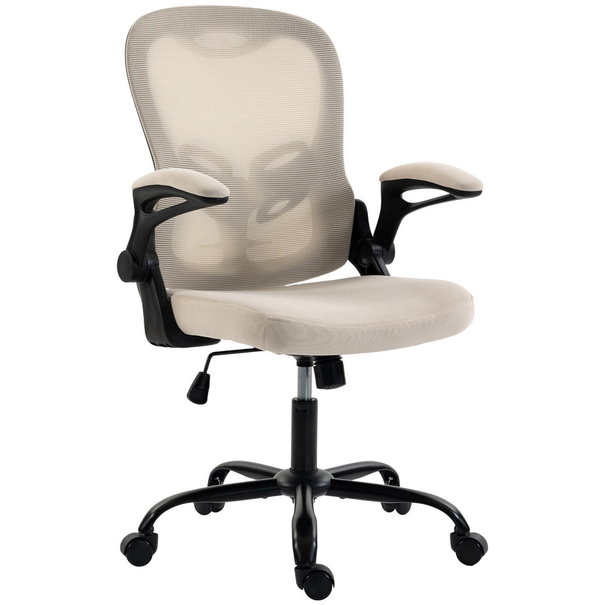BÜROSTUHL Beige 62.0/58.0/110.5 cm - Beige, Textil (58/110.5/62cm)