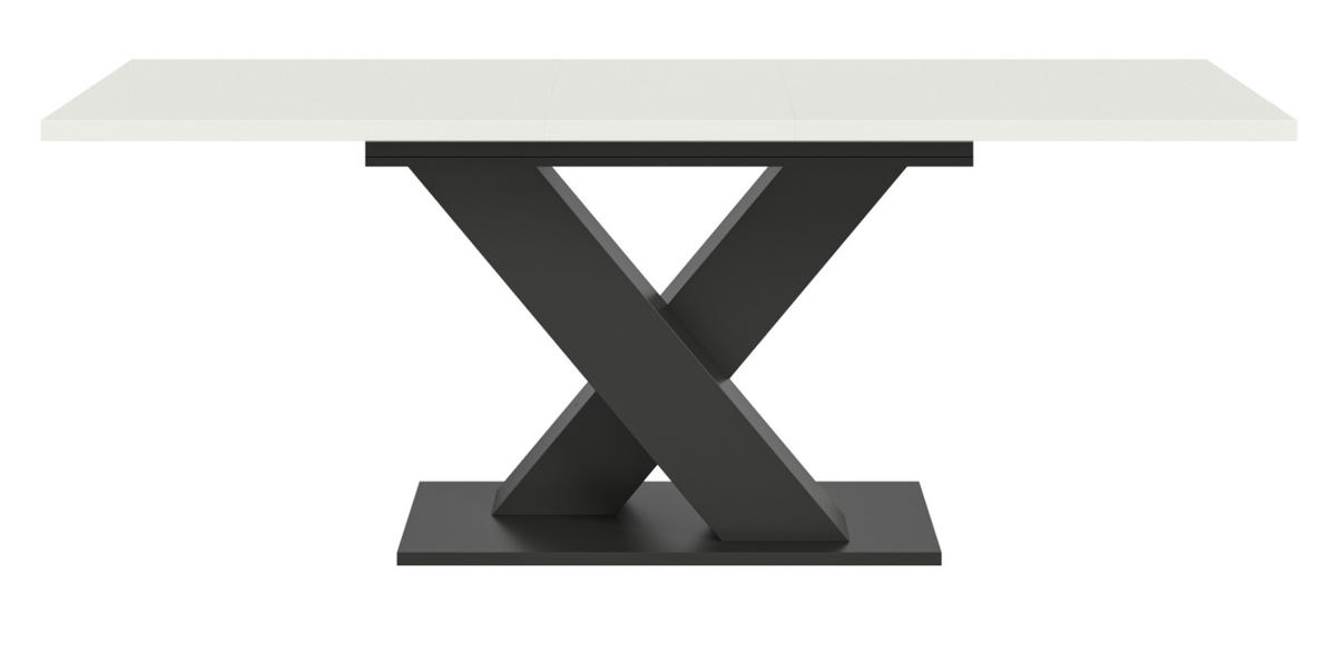 ESSTISCH weiß, grau 150 - 190 cm, Küchentisch ausziehbar - Weiß/Grau, Holz/Holzwerkstoff (150/90/76cm) - Inn.Furn