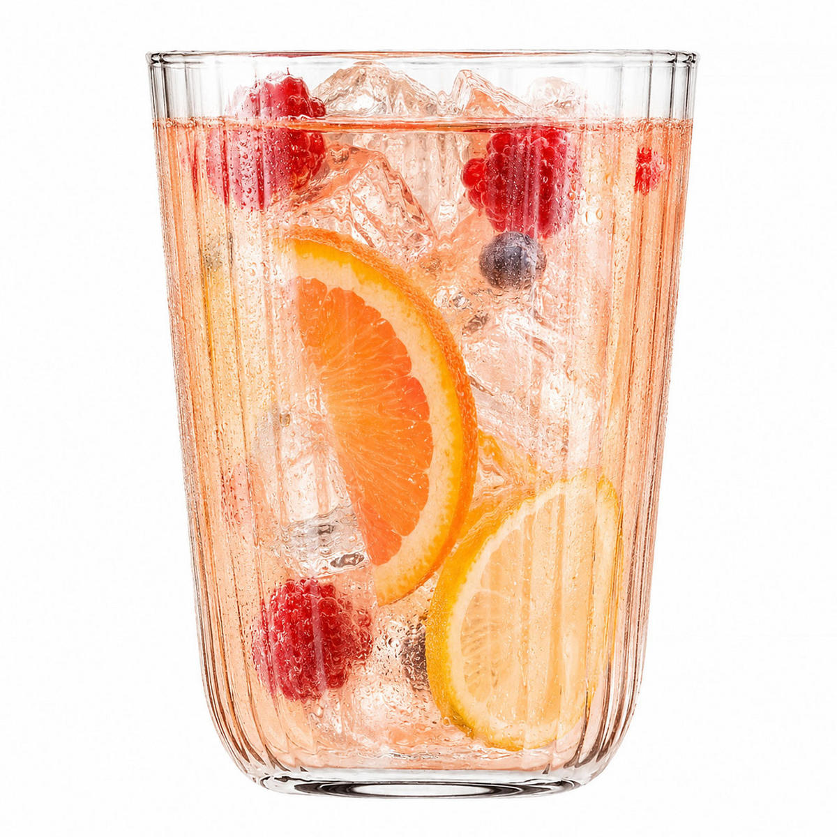LONGDRINKGLÄSER XNO HIGHBALL OPTIC, 6ER-SET, 380 ML - Transparent, Glas (0.38L) - Krosno Glass