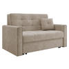 SCHLAFSOFA Viva Lux II - Hellbraun, Holz/Textil (133/85/98cm) - MIRJAN24