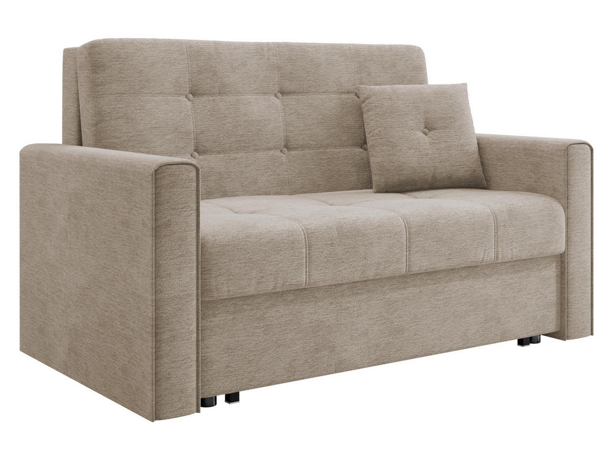 SCHLAFSOFA Viva Lux II - Hellbraun, Holz/Textil (133/85/98cm) - MIRJAN24