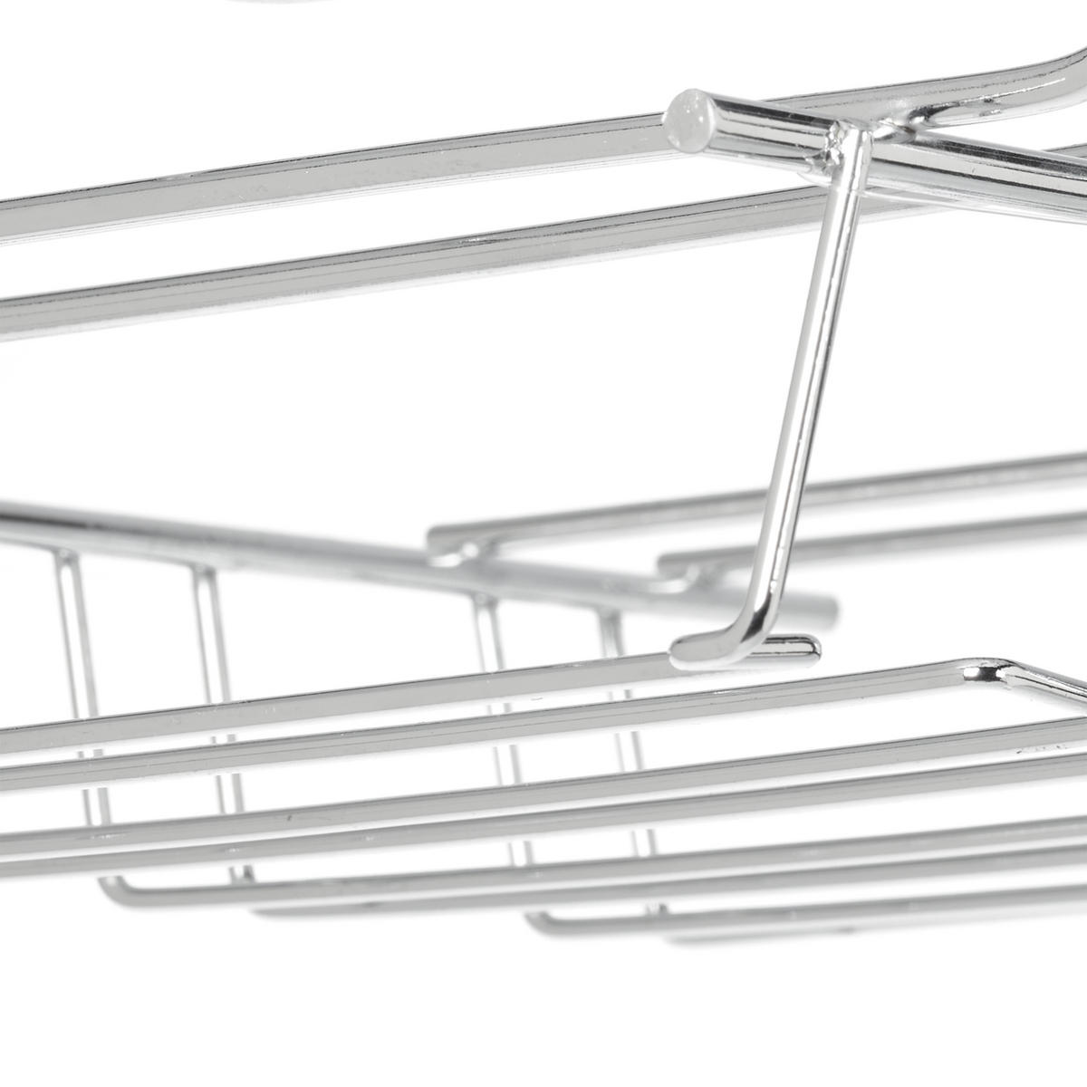 WEINGLASHALTER - Silberfarben, Metall (34.5/8.5/26cm) - Relaxdays