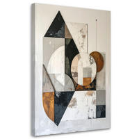 LEINWANDBILD Abstraktion 70x100cm - Beige, Textil (70/100cm) - Feeby