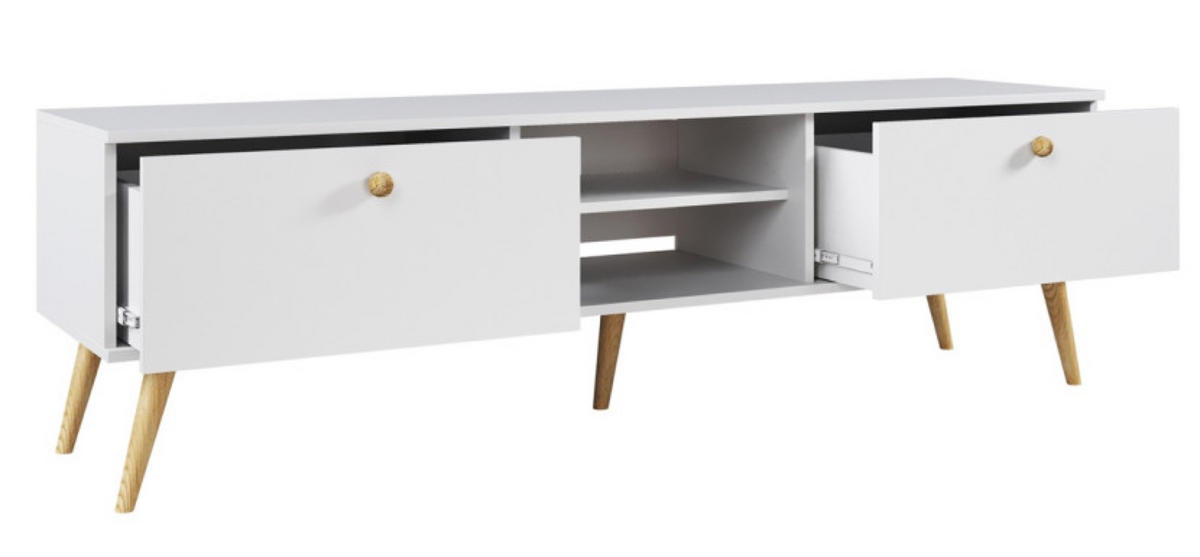 TV-SCHRANK Weiß Boho Matt - Weiß, Holzwerkstoff (170/50/42cm) - Sepro Meble