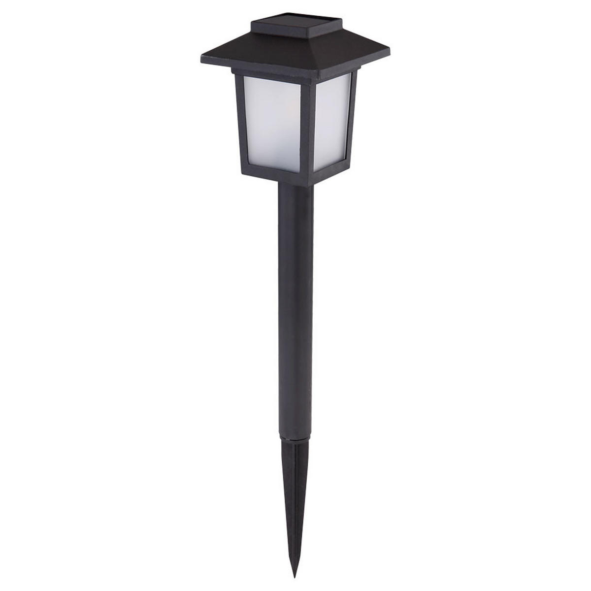 LED AUSSENLEUCHTE Schwarz Metall 3er Set - Schwarz, Kunststoff (8/8/37cm) - Globo Lighting