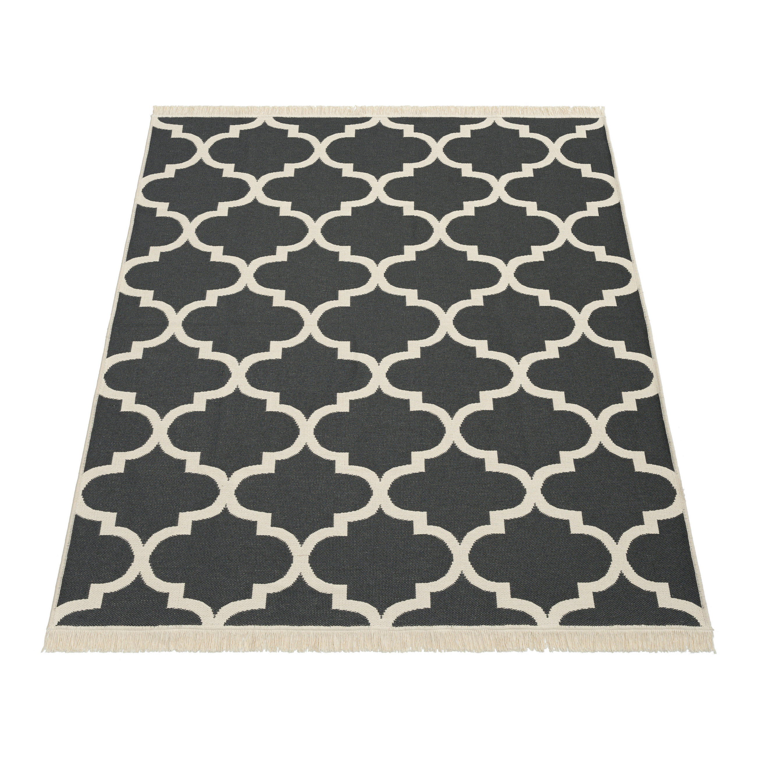 KURZFLORTEPPICH 60/180 cm Skandi 147 - Anthrazit, Textil (60/180cm) - Paco Home