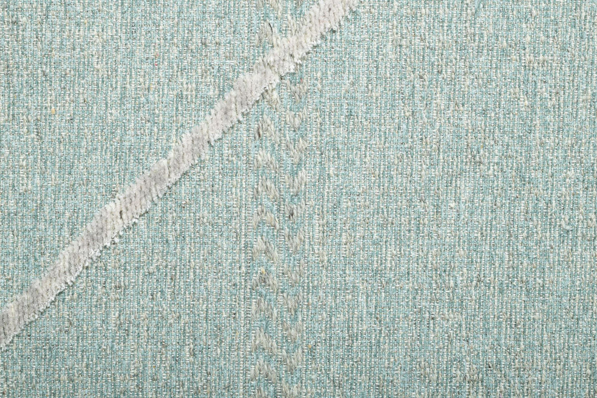 FLACHWEBTEPPICH Braderup 240x340 cm - Hellblau, Textil (240/340cm) - Sansibar SYLT