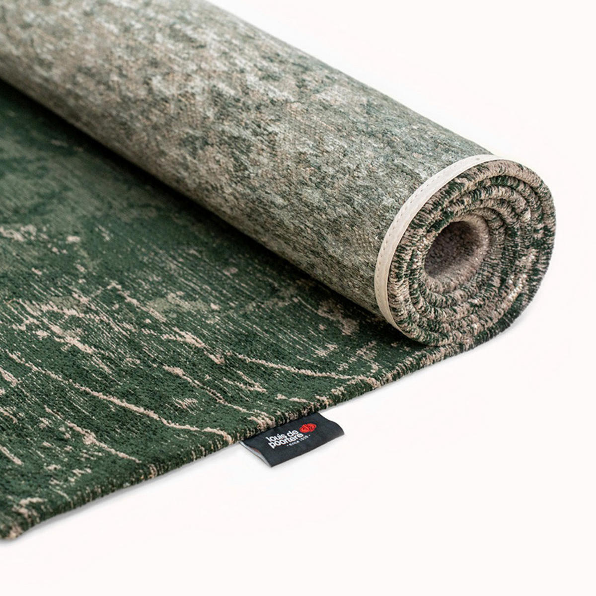 TEPPICH Dark Pine Mad Men Cracks 80/150 cm - Grün, Textil (80/150cm) - Louis De Poortere
