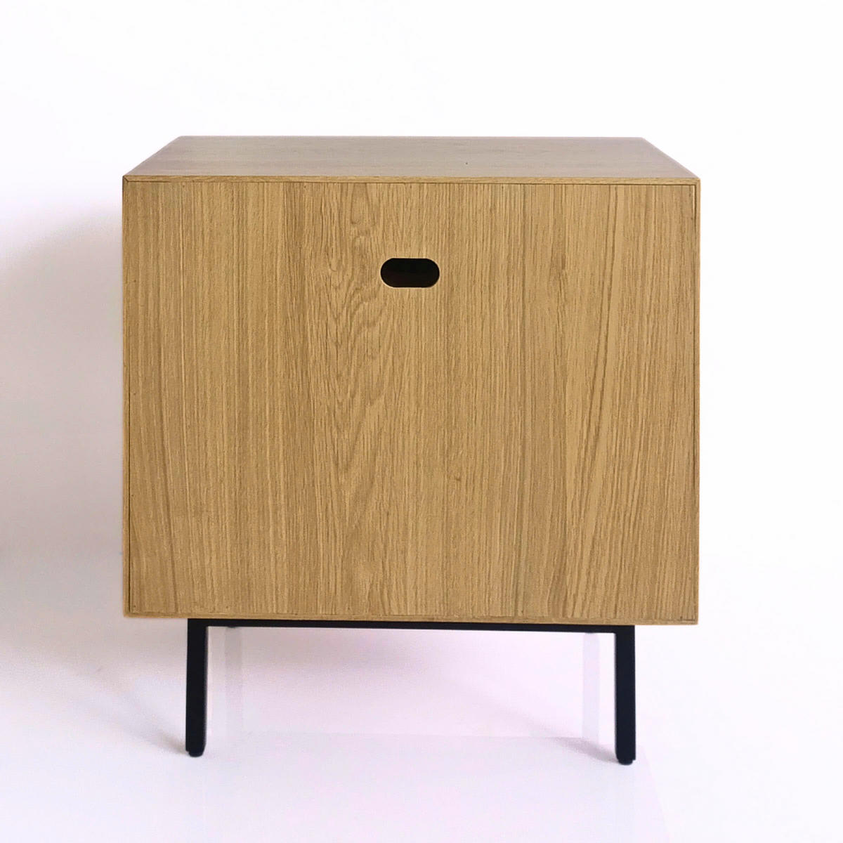 NACHTTISCH Bergen, Natur Massiveiche - Beige, Holz (58/60/40cm) - WOODEK