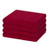 HANDTUCH Pearl 4er-Set - Rot, Textil (50/100cm) - MÖVE