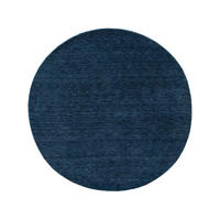 WOLLTEPPICH Jamal Blau ø 120 cm rund - Blau, Textil (120/120cm) - benuta Nest