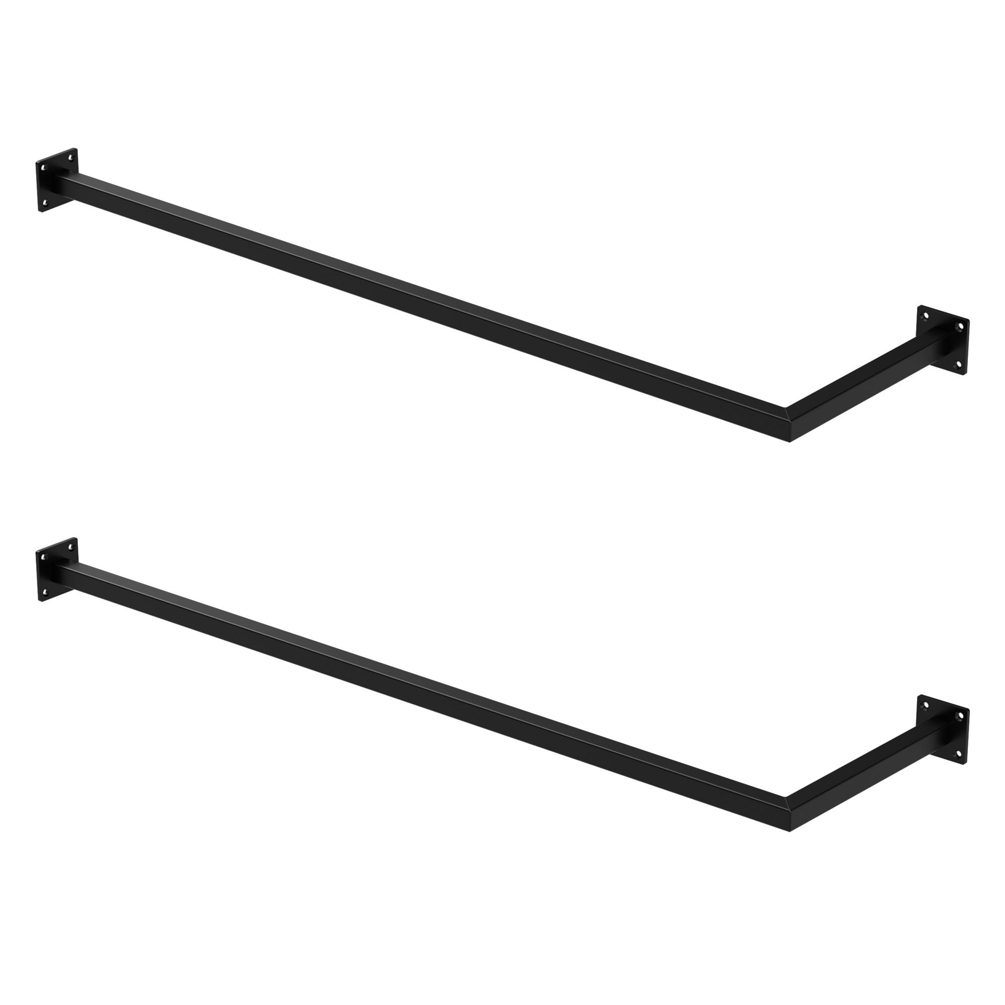 KLEIDERSTANGE 2er Set - Schwarz, Metall (30/6.5/112cm) - ML-DESIGN