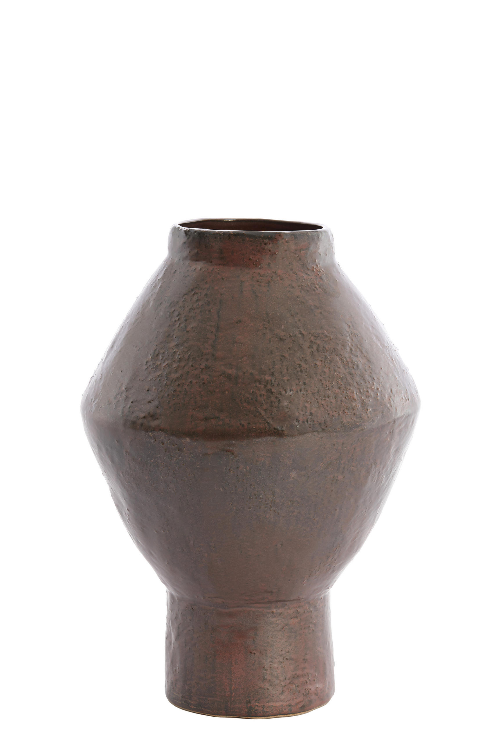 VAZE Vasora Braun 29/29/41 cm - Braun, Keramik (41cm) - Light & Living