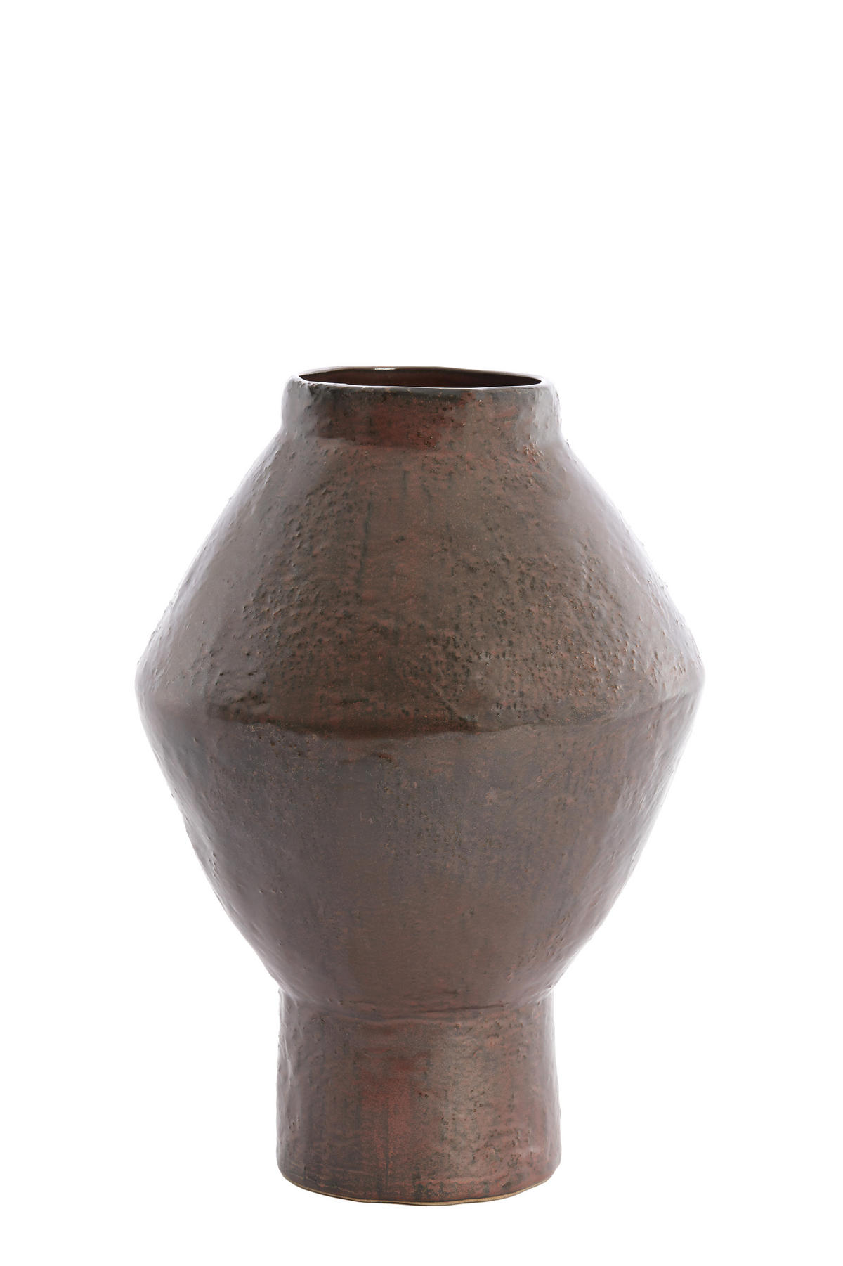 VAZE Vasora Braun 29/29/41 cm - Braun, Keramik (41cm) - Light & Living