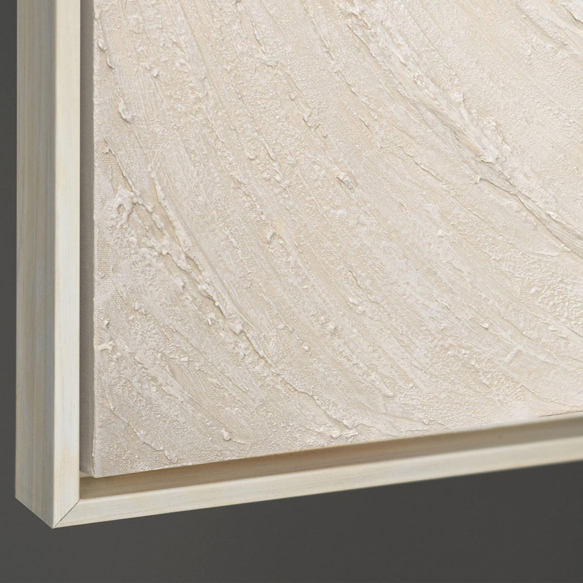 GEMÄLDE Echos der Zeit Schattenfugenrahmen Beige 120x80 cm - Beige, Holz (120/80cm) - YS-art gallery