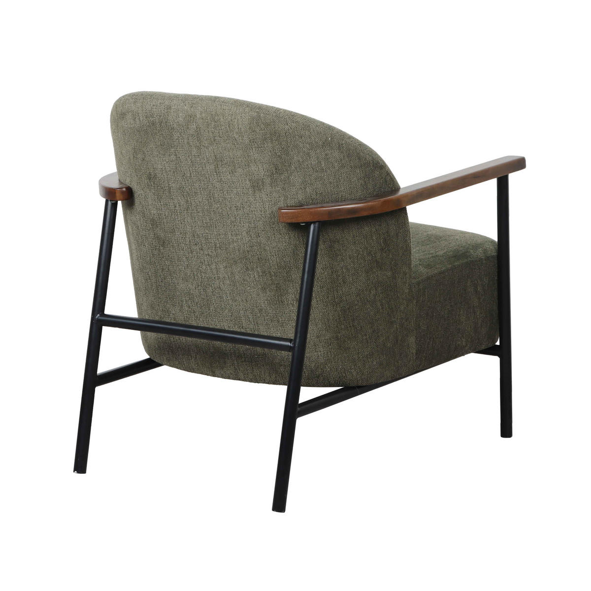 RELAXSESSEL, Dunkelgrün - Grün, Textil (71/77/82cm) - Oviala