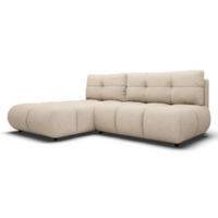 ECKSOFA Beige MILA Ausziehbar Ohne Armlehnen Links - Beige, Textil (230/177cm) - Sepro Meble
